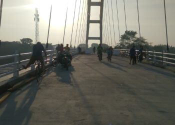 Jembatan Sosrodilogo, Tempat Bersantai di Tengah Kota Bojonegoro