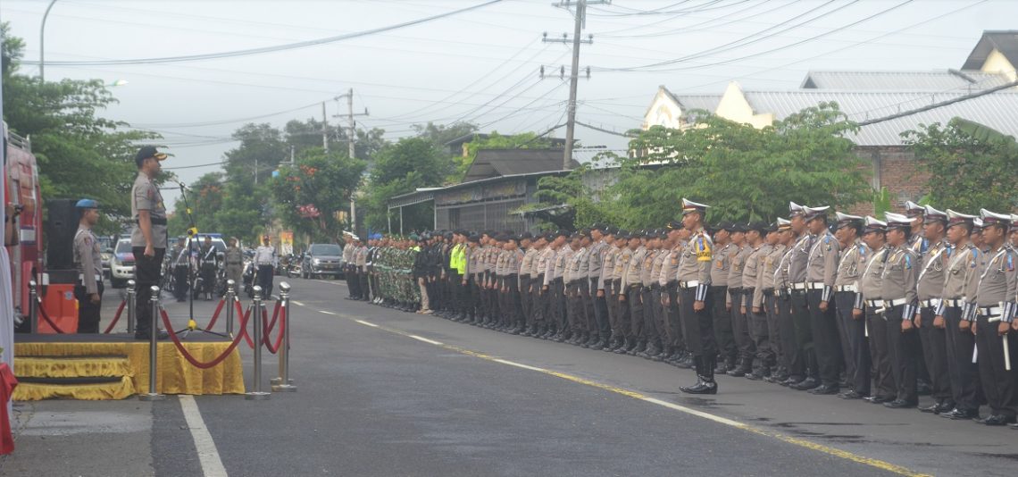 Polres Bojonegoro Gelar Apel Operasi Semeru 2019 sekaligus Amankan KPUD