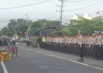 Polres Bojonegoro Gelar Apel Operasi Semeru 2019 sekaligus Amankan KPUD