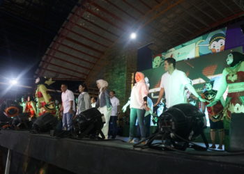 Kemeriahan Acara Pisah Kenal Kapolres Bojonegoro