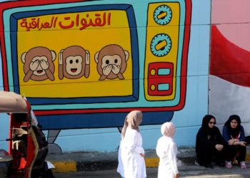 Seni Mural pada Aksi Demonstrasi Irak