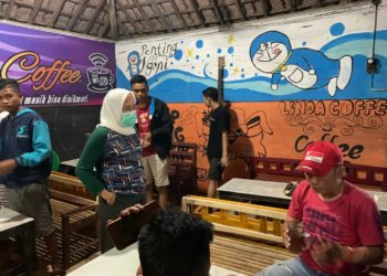 Pembubaran Paksa Kerumunan Orang di Bojonegoro