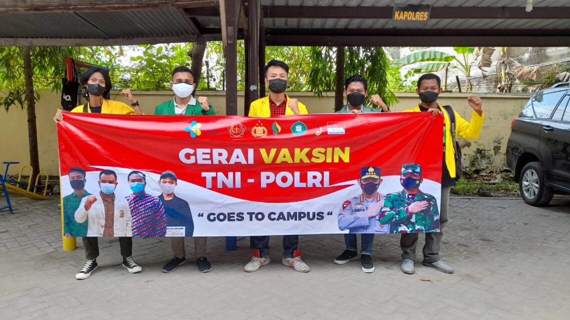 Vaksinasi Goes To Campus Bojonegoro, BEM Nusantara Jatim Bersinergi dengan Polres dan Kodim