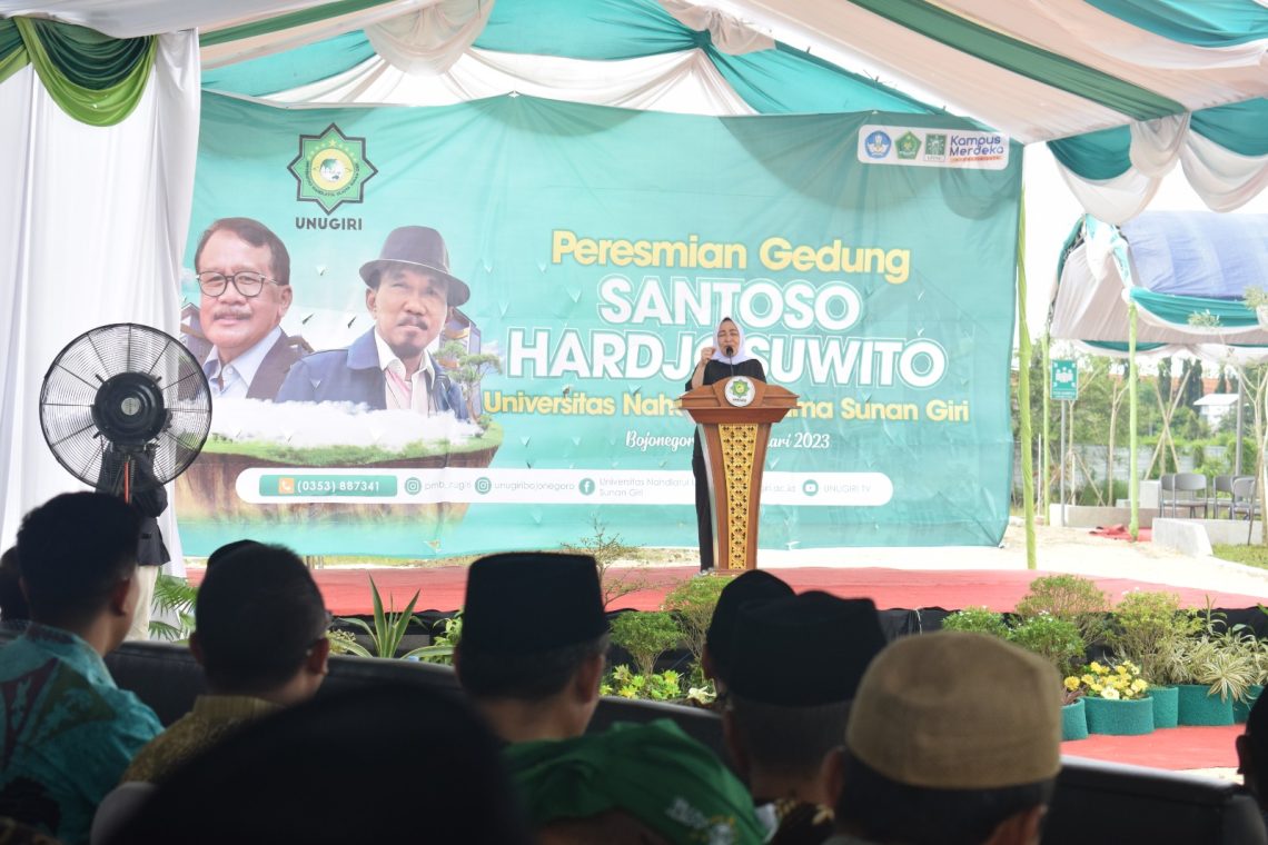 Gedung Baru Santoso Hardjosoewito Universitas Nahdlatul Ulama Sunan Giri Diresmikan