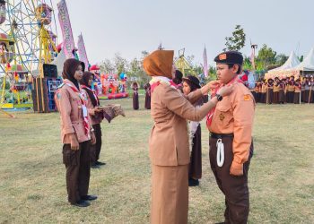 Ribuan Pramuka Hadiri Pembukaan Jambore Ranting Kalitidu 2024