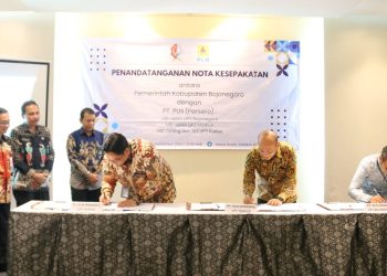 Bapenda Bojonegoro Tandatangani Nota Kesepahaman dengan PLN