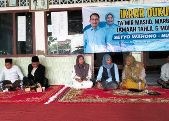 Pekerja Sosial Keagamaan Ikrar Menangkan Setyo Wahono-Nurul Azizah di Pilkada Bojonegoro