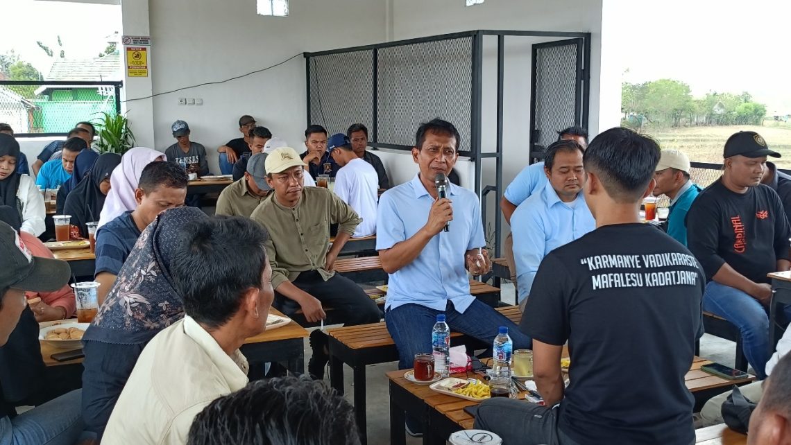 Cabup Setyo Wahono Ngobrol Pintar Bareng Pemuda Kreatif Kedungadem