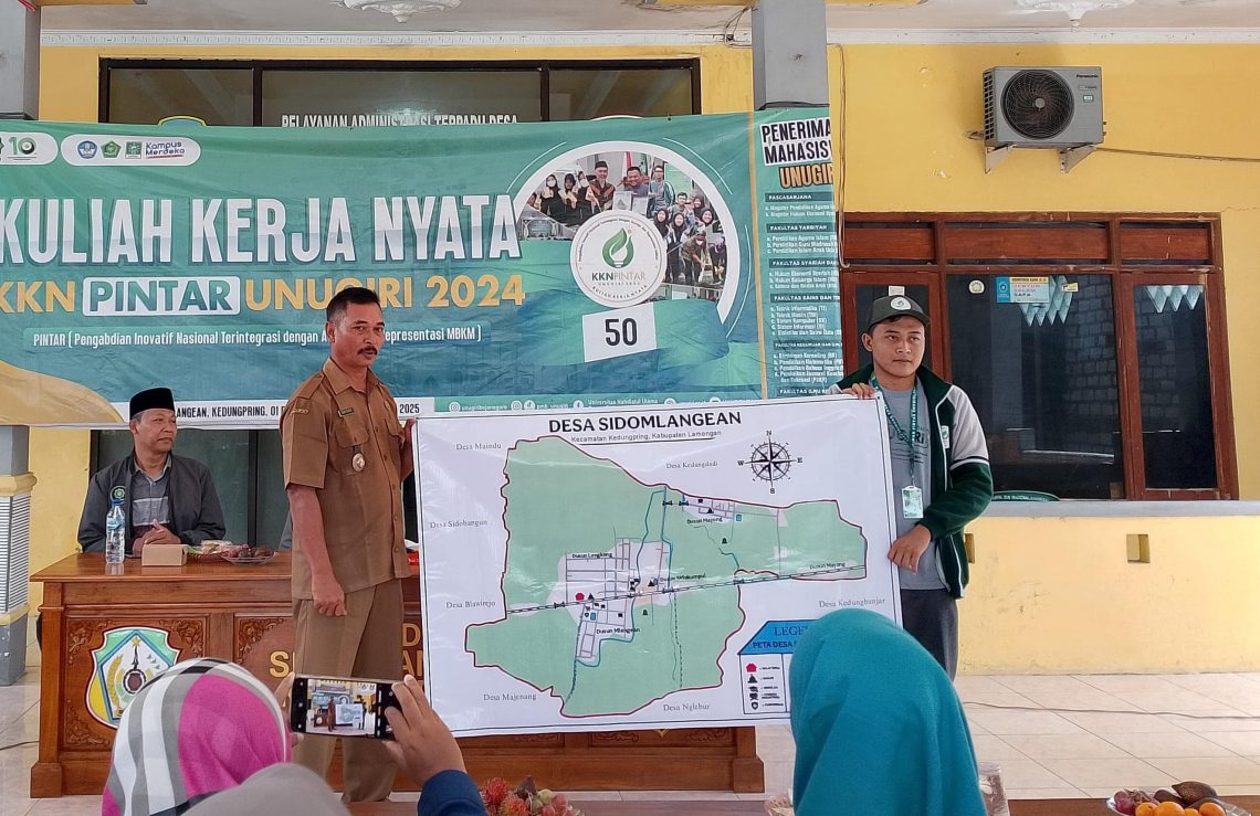 Mahasiswa KKN Unugiri Desa Sidomlangean Luncurkan Inovasi dan Peningkatan Digitalisasi Desa melalui Teknologi dan Pemetaan