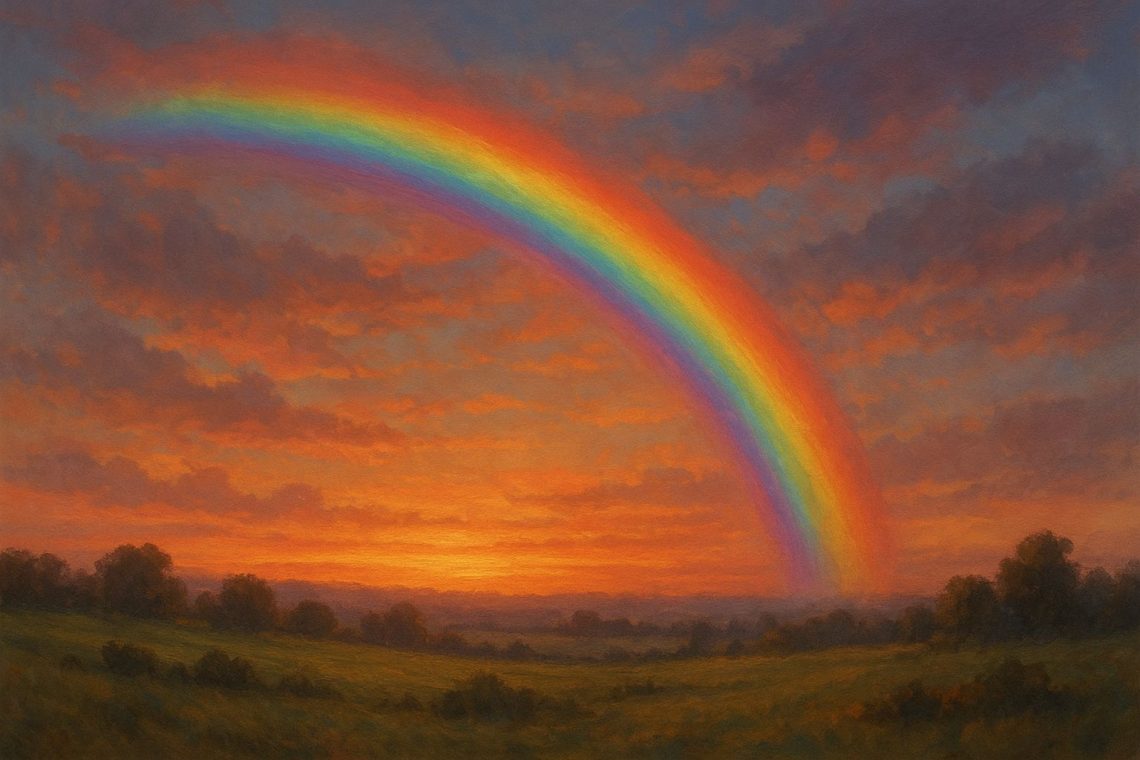 Pelangi di Ujung Senja