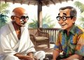 Di Selasar Sunyi Bersama Gandhi: Percakapan tentang Nurani, Kekuasaan, dan Dunia yang Gelisah