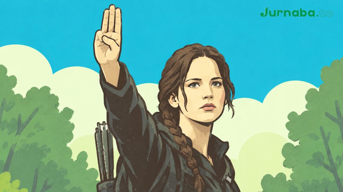 Salam Tiga Jari di Demo Hari Sumpah Pemuda 2026, Simbol Perlawanan ala The Hunger Games